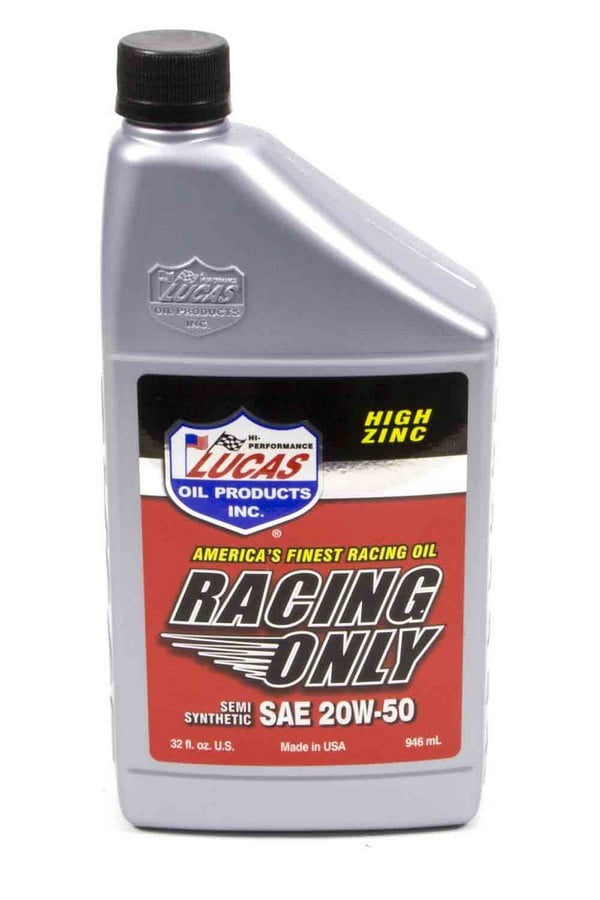 Lucas Oil 10306 20W50 Semi Synthetic 1 Qt. Racing Motor Oil   Set Of 6