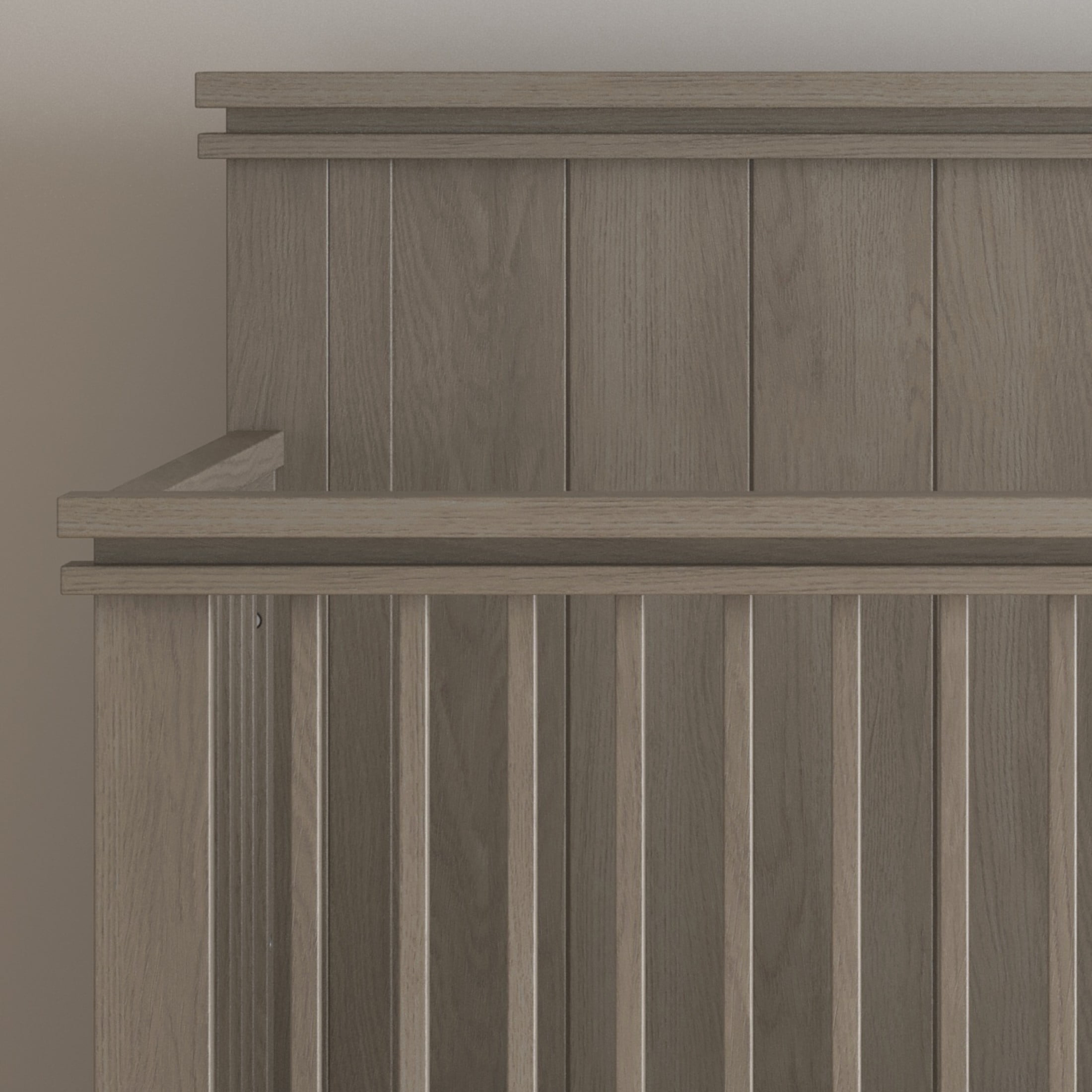 Child Craft Denman Crib, Dresser & Chest Nursery Set, 4-in-1 Convertible Crib, Crescent Gray, 3-Piece