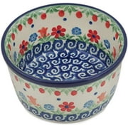 Polish Pottery Small Ramekin Bowl made by Ceramika Artystyczna (Babcia's Garden Theme) + Certificate of Authenticity