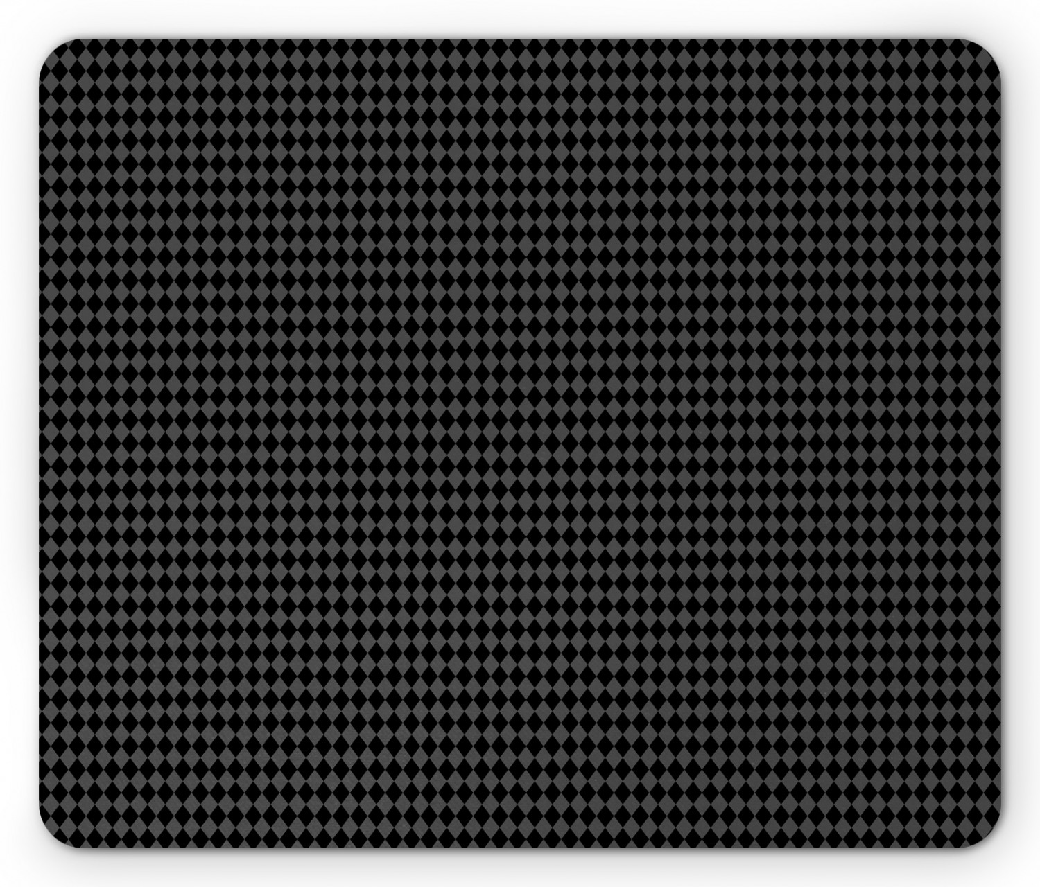 Charcoal Mouse Pad, Simplistic Rhombuses Grid Pattern Illustration of ...