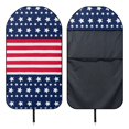 thumbnail image 6 of Uourmeti Terry Cloth Car Seat Cover Machine Washable, Compatible with Truck Seat Van, Bucket Seat Protector Fit for Sedan Vehicle(American Flag 1 Pack), 6 of 7