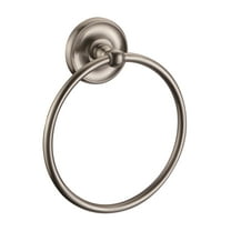 Design House San Martin Transitional Towel Ring, Brushed Nickel