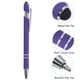 thumbnail image 4 of Bolígrafo Uxcell con punta de stylus, bolígrafo de metal, tinta negra, punta media de 1.0 mm, estilo 1, paquete de 12 en color púrpura, 4 of 6