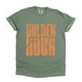 thumbnail image 5 of Golden Hour Block Distressed - Women's Garment Dyed Graphic T-Shirt, 5 of 10