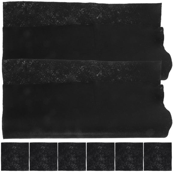 PAMINGONO 8Pcs Black Microfiber Cleaning Rags for House Dusting Kitchen and Car Interior Excellent Water Absorption