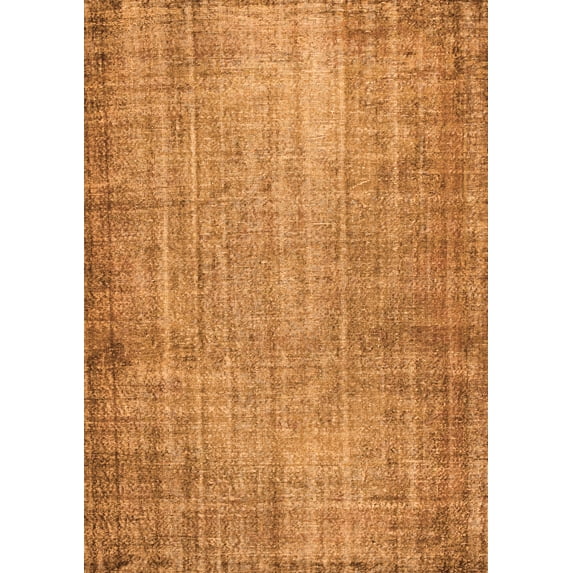 Ahgly Company Indoor Rectangle Abstract Orange Contemporary Area Rugs, 2' x 5'