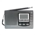 thumbnail image 1 of Radio Portable FM/MW/SW Récepteur Stéréo avec Réveil Numérique Récepteur Radio FM Radio d'Urgence Extérieure,A, 1 of 8