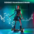 thumbnail image 4 of LENOGE Hoverboard, 6.5" 300W Powerful Motor Hover Board with LED Lights, 6-10MPH Max Speed Self Balancing Electric Scooter, 4 of 8