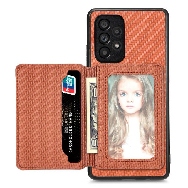 Case For FOXDOCK Samsung Galaxy A52 5G Stand Function RFID Blocking Magnetic Card Holder Complete Camera Safety