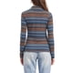thumbnail image 3 of Camiseta de rayas de manga larga casual de mujer INSPIRE CHIC, cuello alto ajustado, para primavera, otoño y fiestas de Navidad 2026 XL a rayas azules, 3 of 6