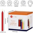 thumbnail image 2 of Perkisboby 100 PCS Unscented Assorted Colors Taper Candle, 4" Tall x 1/2" Diameter Mini Candles Bulk for Casting Chimes, Rituals, Vigil, Spells, Witchcraft, Wiccan Supplies, Wax Play & More, 2 of 7