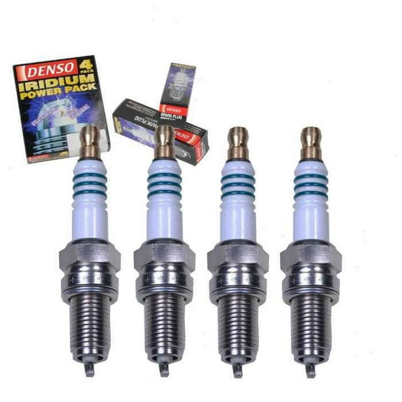 4 pc DENSO Iridium Power Spark Plugs compatible with Jeep Renegade 1.4L L4 2015-2017