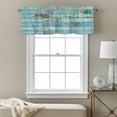 thumbnail image 3 of Retro Valance Curtain for Windows Farmhouse Rustic Cottagecore Nature Vintage Wood Grain Rod Pocket Curtain Valances Short Window Treatments Panels for Kitchen Bathroom Laundry Basement 60 x 18 Inch, 3 of 9