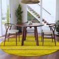 thumbnail image 4 of Vintage Farmhouse Round Living Room Rugs 8 ft, Abstract Yellow Wood Grain Texture Washable Large Area Rug with Non-Slip Sturdy Edge Binding Round Carpet for Dining Room Kitchen Office, 4 of 9