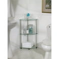 thumbnail image 4 of Convenience Concepts Designs2Go Classic Glass 3 Tier Corner Shelf, Multiple Finishes, 4 of 4