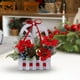 thumbnail image 4 of Adornos de Escritorio Estilo Países Navideños, Inserto de Rama de Lino con Bayas, Adornos para Mostrador de Muebles., 4 of 6