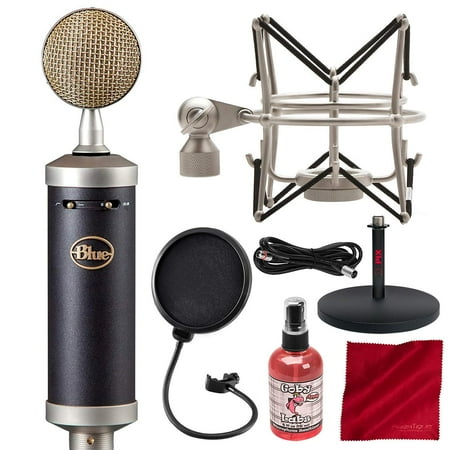 - Blue Baby Bottle SL Large-Diaphragm Studio Condenser Microphone with Pop Filter and Accessory Bundle