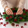 thumbnail image 6 of Dalrosia 120PCS Mini Christmas Velvet Bows for Crafts Xmas Twist Tie Bows Ribbon Bowknot Christmas DIY Craft Sewing Scrapbooking Gift Wrapping, 6 of 7