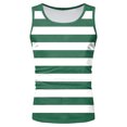 thumbnail image 5 of KPOPLK Men's Tank Tops Quick Dry Sleeveless Workout Muscle Shirt Athletic Bodybuilding Gym Performance Tee Shirts Size L,Green, 5 of 5