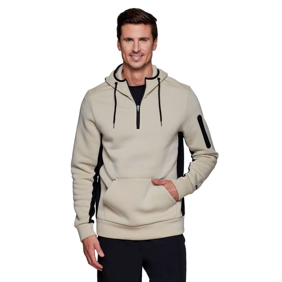 RBX Active Men's 1/4 Zip Fleece Hoodie Sweatshirt with Pockets