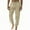 Khaki, variant on Men's Ankle Strap Renaissance Pants with Drawstring Solid Color Trousers