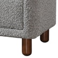 thumbnail image 5 of Benjara Lyno 20" Bedroom Nightstand with 2-Drawers in Gray Boucle Fabric, 5 of 6