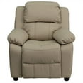 thumbnail image 2 of Bowery Hill Kids Recliner in Beige with Storage Arms, 2 of 5