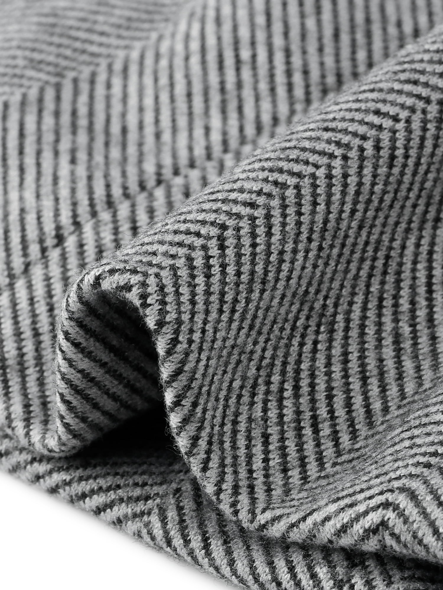 DARING DIVA Women's Herringbone Office Wear Blazer L Grey Black