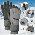 thumbnail image 2 of REDESS Winter Gloves for Men and Women with Touch Screen Waterproof for Ski Black, 2 of 6