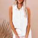 thumbnail image 2 of Vestidos Casuales Para Mujer, Blusas De Mujer De Moda Camisa de verano para mujer, de moda, de color liso, sin mangas, con bolsillos y botones., 2 of 6