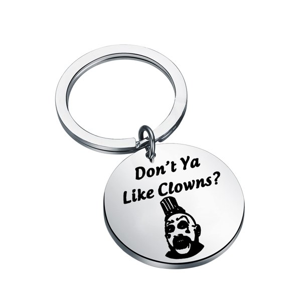 Zuo Bao Horror Movie Keychain Horror Characters Keychain Don’t Ya Like Clowns Creepy Clown Keychain Halloween Clown Keychain (Don’t Ya Like Clowns)