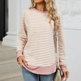 thumbnail image 3 of SHE IS Loose Fitting Sweatshirts for Women Womens Plus Size Hoodies Pullover Pullover Sweatshirts for Women No Hood Linen Pullover Tops for Women My Orders Placed, 3 of 4