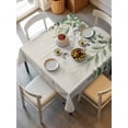 thumbnail image 6 of Green Leaves Table Cloth, Waterproof Tablecloth for Square Tables, Summer Botanical Reusable Washable Fabric Table Cover for Restaurant Kitchen Dining Tables 54"x54" Watercolor Weeping Rustic, 6 of 9