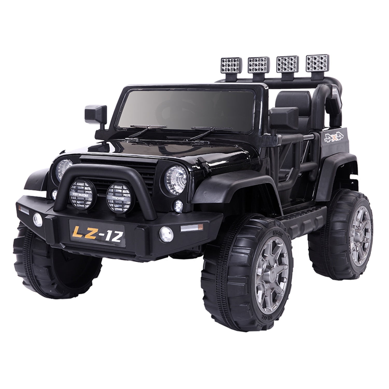CIPACHO 12V Kids Ride On Car Toy, Electric Jeep Rechargeable Battery 4 mph Remote Control, Black