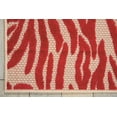 thumbnail image 4 of Nourison Aloha Indoor/Outdoor Red 3'6" x 5'6" Area Rug, (4x6), 4 of 6
