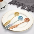 thumbnail image 5 of TNOBHG Rust-proof Kitchen Utensils 304 Stainless Steel Spoon Vintage Hollow Handle Colorful Dessert Cake Soup Salad Coffee Ice Cream Scoop Kitchen Utensil, 5 of 8