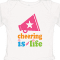 thumbnail image 4 of Inktastic Cheerleader Megaphone Cheerleading Team Girls Long Sleeve Baby Bodysuit, 4 of 5