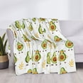 thumbnail image 3 of Disketp Lovely Avocado Flannel Blankets - Thick and Warm Blanket for Winter, Soft Fuzzy Plush King Blanket for All Seasons40"x30", 3 of 6