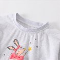 thumbnail image 5 of TOWED22 Toddler Girl Clothes Girl 2pcs Fall Winter Outfit Ruffle Hem Top and Print Patterned Pants,Light Gray,6-7 Y, 5 of 6