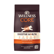 Wellness CORE Digestive Health Chicken & Brown Rice Dry Dog Food, 4 Pound Bag