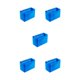 thumbnail image 2 of Soidarity Bolsas de inserción de fieltro de amplia aplicación, bolsa de cosméticos de viaje bien organizada, práctica y práctica, azul L Type2 NO2, 2 of 6