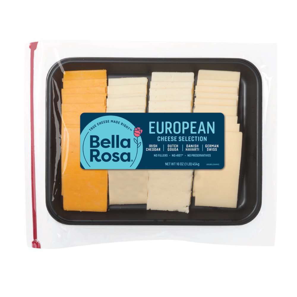 Bella Rosa Imported Sliced Cheese Tray, 16 Oz