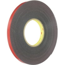 3M 6382 Automotive Acrylic Plus Attachment Tape, Black, 1/2" x 20 yds.