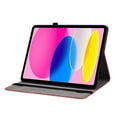 thumbnail image 2 of Decase Compatible with iPad 10th Generation Case 10.9 Inch 2022 with Pencil Holder,Tri-Fold Stand Embossed Rose Pattern Slim Fit Protective Cover for iPad Case 10th,Auto Sleep/Wake,Red, 2 of 8