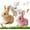 Brown+white+pink, variant on Easter Bunny Toy, Rabbit Interactive Hopping Electronic Pet Plush Bunny Toy with Sounds and Movements Animated Walking Wiggle Ears Twitch Nose