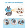 thumbnail image 3 of Adjustable Donut Cat Recovery Collar, Soft Cone for Cat, Elizabethan Collar After Surgery (Blue) L, 3 of 8
