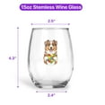 thumbnail image 5 of Autism Awareness Australian Shepherd Accept Understand Love 15oz Stemless Wine Glass Mug Aussie Dog Lover Gifts Wine Glasses Cup - 12003, 5 of 5