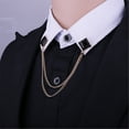 thumbnail image 3 of Misright Geometric Collar Clip Alloy Fashion Seamlessly Complements Business, 3 of 14