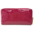 thumbnail image 2 of Pre-Owned Louis Vuitton M91597 MonogramVernis Long Wallet Rose Andian Dark Pink Based (Fair), 2 of 13