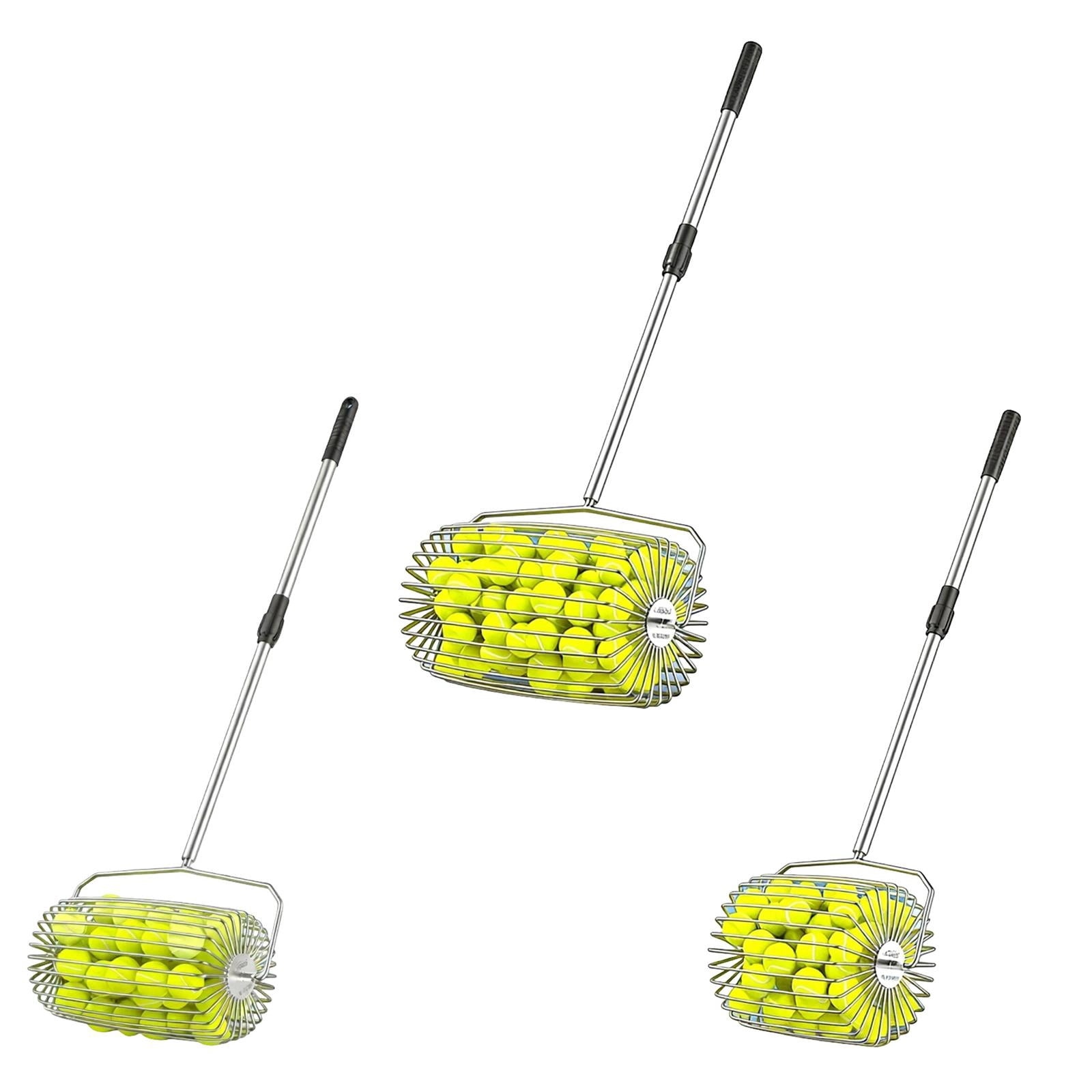 Tennis Balls Retrievers with Handle Pickleballs Pickup Hoppers Pickleballs Tennis Balls Collector Basket Pickers Upper